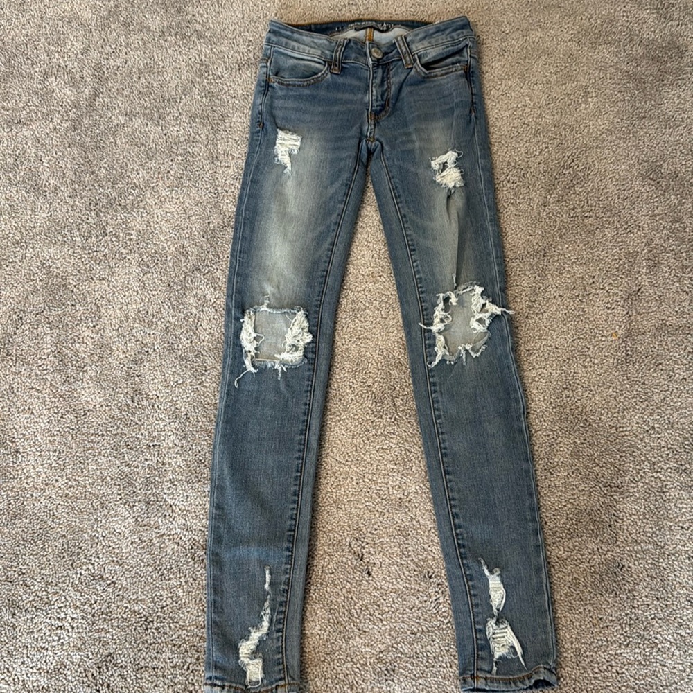 American Eagle jeans super stretch size 0